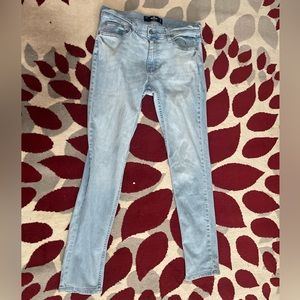 Hollister skinny blue jeans